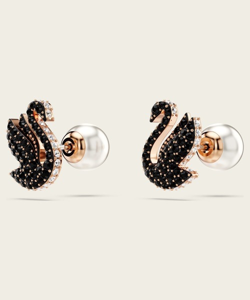 SWAROVSKI ピアス 「公式」「スワロフスキー」Swan スタッド