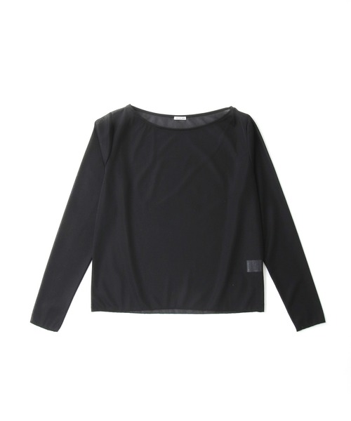 tシャツ tricot organdy sheer long tee(トリコットオーガンジーシアーロングTシャツ) レディース