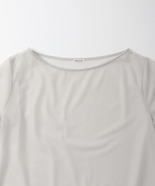 DRESSLAVE tシャツ tricot organdy sheer long tee(トリコット