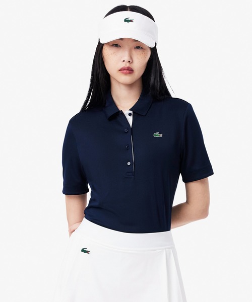 ラコステゴルフウェア★レディスポロ★サイズ36(Ｌ) LACOSTE（ラコステ） ポロシャツ ポロ ウルトラドライ仕様ストレッチ