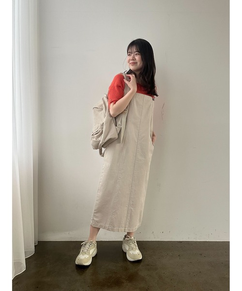 ニット セーター パーソナルカラーボタンデザインリブニット「低身長・小柄女性」 レディース パーソナルカラーボタンデザインリブニット【低身長・小柄女性