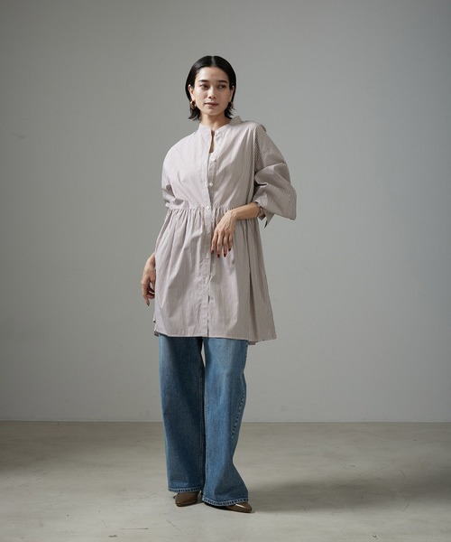 ブラウス シャツ 「ZOZOTOWN限定」チュニックペプラムブラウス レディース SALON adam et rope' ブラウス シャツ 「ZOZOTOWN限定