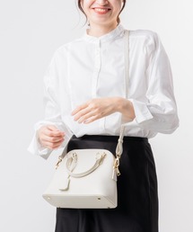 【】ベルト付きスモールショルダーバッグ MURA ショルダーバッグ バッグ シュリンクレザー ショルダー