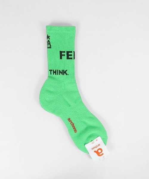 archivio（アルチビオ） 靴下 「MENS」ロゴソックス「2024年秋冬