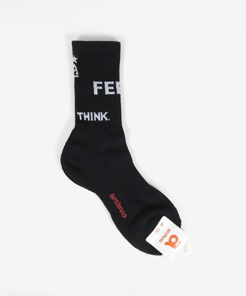 archivio（アルチビオ） 靴下 「MENS」ロゴソックス「2024年秋冬