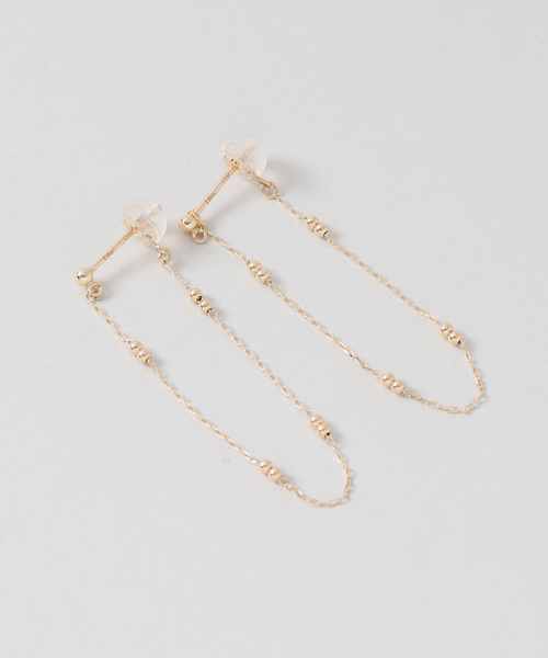Lilas ピアス キャビアチェーンピアス K10(両耳) レディース