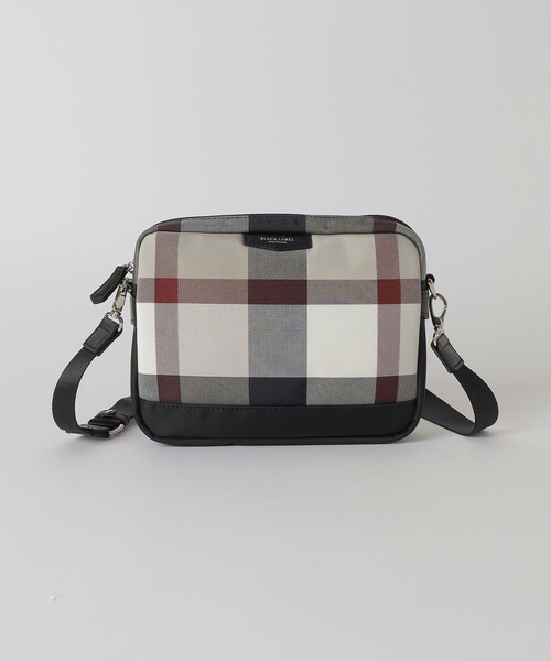 BLACK LABEL CRESTBRIDGE チェック柄ショルダーバック ナイロンオックスクレストブリッジチェックミニショルダーバッグ