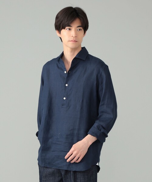 BEAMS F（ビームスF） シャツ Maria Santangelo / POLO JP リネン プル