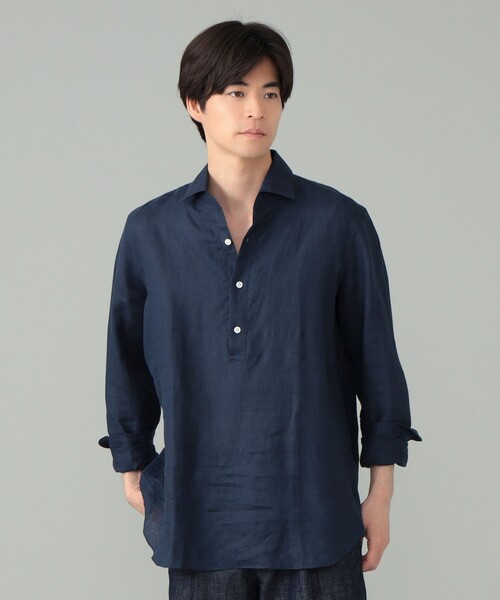 BEAMS F（ビームスF） シャツ Maria Santangelo / POLO JP リネン プル