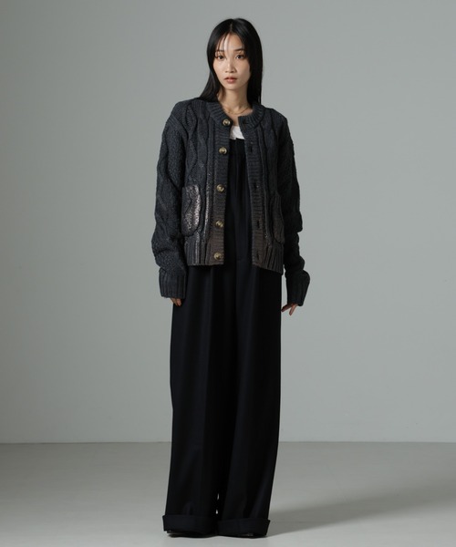 LOGAN knitting mills カーディガン LOGAN/FOil レディース