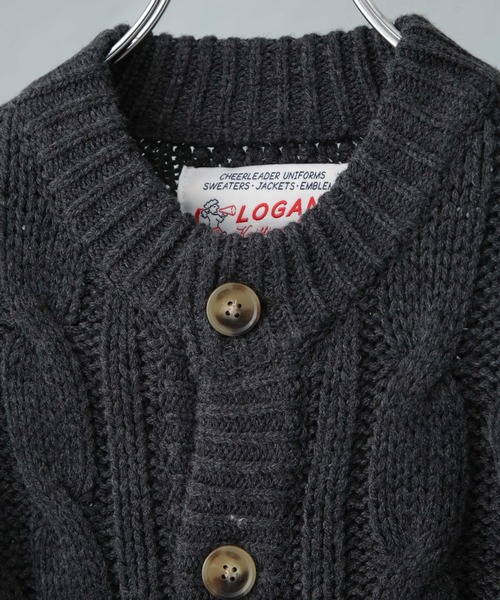 LOGAN knitting mills カーディガン LOGAN/FOil レディース