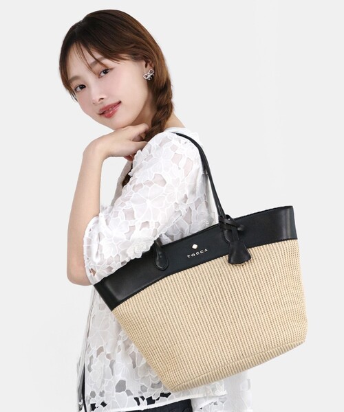 TOCCA かごバッグ TOCCA かごバッグ カゴバッグ COLOR of AUBE BASKET : ZOZOTOWN