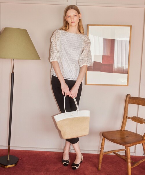 TOCCA かごバッグ BICOLOR RIBBON BASKET かごバッグ / TOCCA | ファッション通販