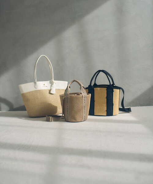 フワフワ　トッカ　カゴバッグ TRIM WAVES BASKET かごバッグ / TOCCA | ファッション通販