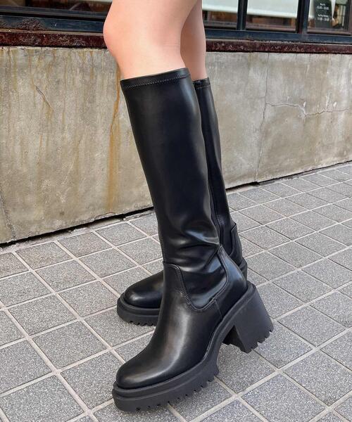 INGNI ブーツ 厚底ロングブーツ レディース : ZOZOTOWN Yahoo!店