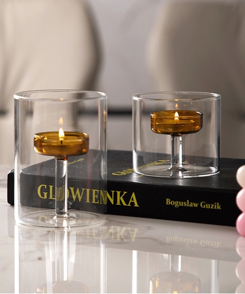 キャンドルホルダー　ガラス Amazon.co.jp: Glasseamガラスシリンダーキャンドルホルダー12個