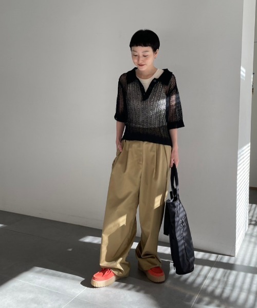 emmi atelier - emmi atelier ニットトップス エミアトリエ emmi atelier メランジニットトップス セーター