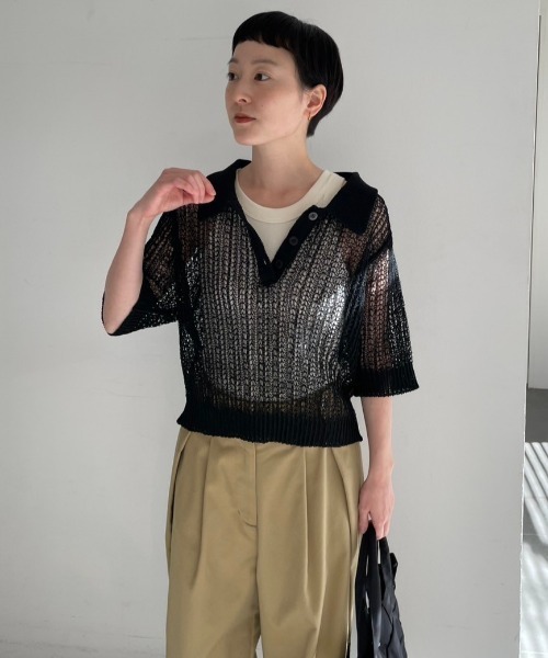 emmi ニット セーター コードニットトップス レディース