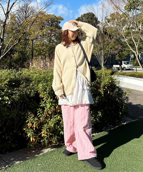 PILIT パンツ ストライプパジャマパンツ レディース : ZOZOTOWN