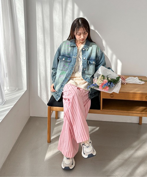 PILIT パンツ ストライプパジャマパンツ レディース : ZOZOTOWN