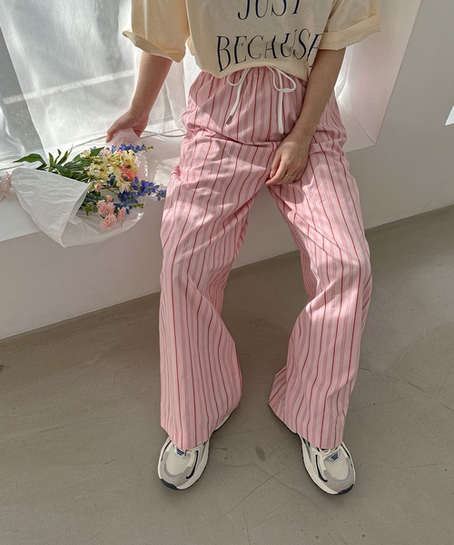 【 】ストライプ スリープ ショーツ パジャマ パンツ H＞ ストライプ パジャマ ショーツ