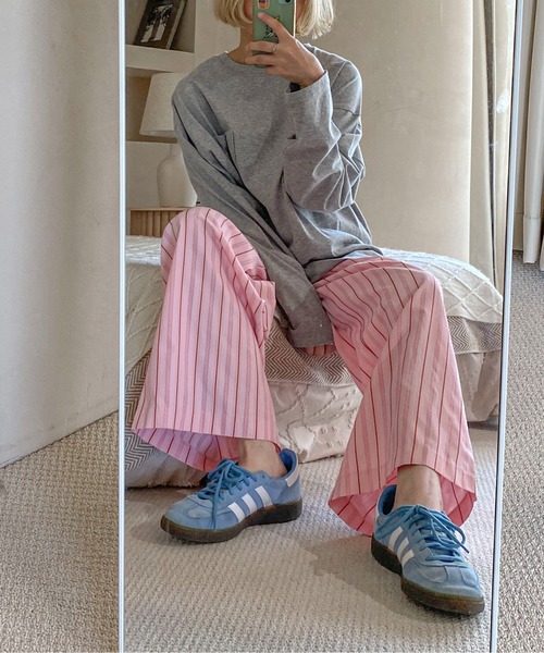 PILIT パンツ ストライプパジャマパンツ レディース : ZOZOTOWN