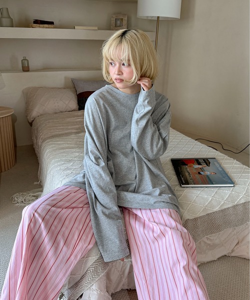 PILIT パンツ ストライプパジャマパンツ レディース : ZOZOTOWN