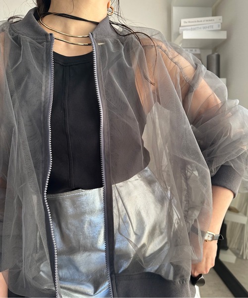 deux amour ブルゾン アウター Wシアーブルゾン レディース : ZOZOTOWN ソデ2WAYシアーブルゾン (美品)