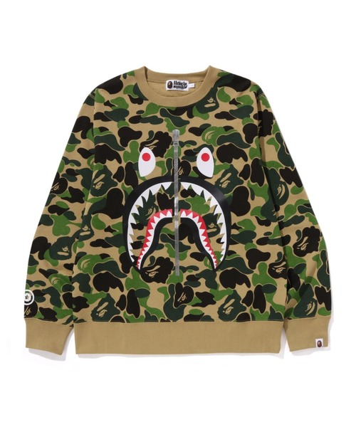 トレーナー スウェット ABC CAMO SHARK CREWNECK SWEATSHIRT レディース A BATHING APE トレーナー スウェット ABC CAMO SHARK CREWNECK