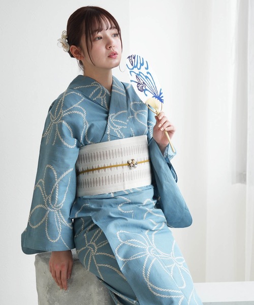 utatane 浴衣 手染め注染浴衣3点セット utatane×注染工房 先染め
