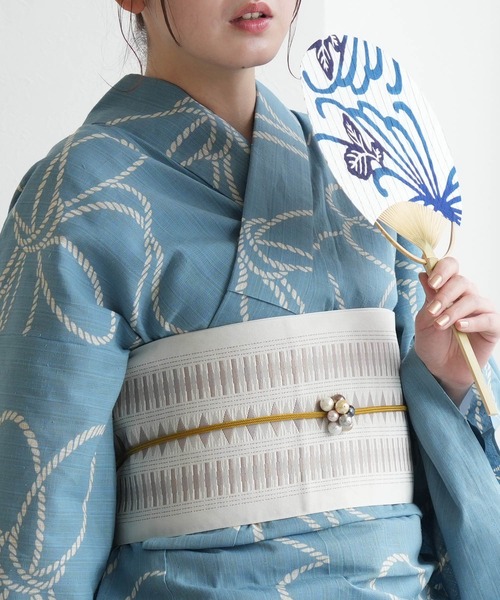 utatane 浴衣 手染め注染浴衣3点セット utatane×注染工房 先染め