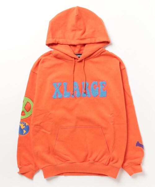 人気商品の再入荷情報をお届け！ XLARGE 「XLARGE」 メンズ オレンジ L プルオーバーパーカー トップス