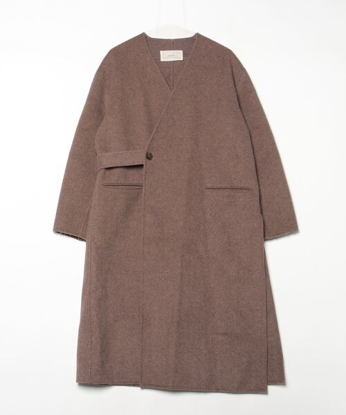 極美品 todayful ウール ロングコート ブラウン サイズ36 TODAYFUL 「TODAYFUL」 ステンカラーコート 36inch ブラウン
