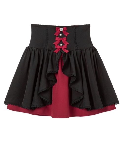 DearMyLove スカート フロントラッフルコルセットスカート : ZOZOTOWN