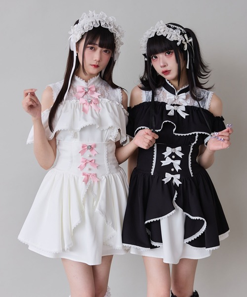 DearMyLove スカート フロントラッフルコルセットスカート : ZOZOTOWN