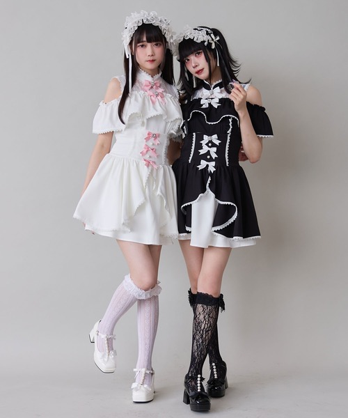 DearMyLove スカート フロントラッフルコルセットスカート : ZOZOTOWN