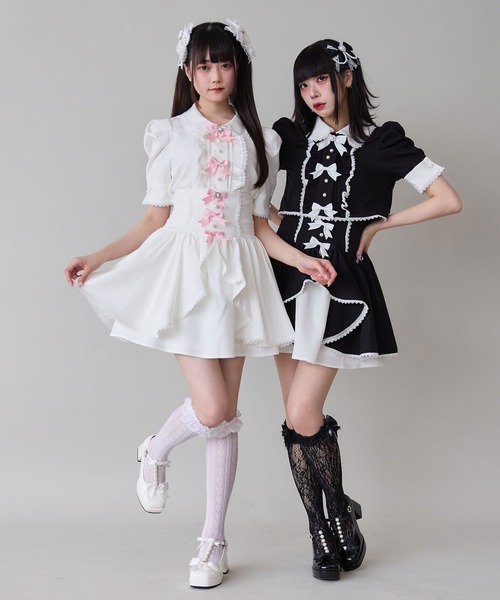 DearMyLove スカート フロントラッフルコルセットスカート : ZOZOTOWN