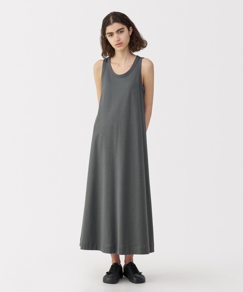 MUJI Labo ワンピース 「MUJI Labo」婦人 リネン混ノースリーブ