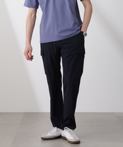 ナノ・ユニバース] N trousers」 スリム ストレッチ カーゴパンツ メンズ 668-5127229 白 カーゴ パンツ メンズ [ナノ・ユニバース] N trousers」 スリム ストレッチ カーゴパンツ メンズ 668-5127229