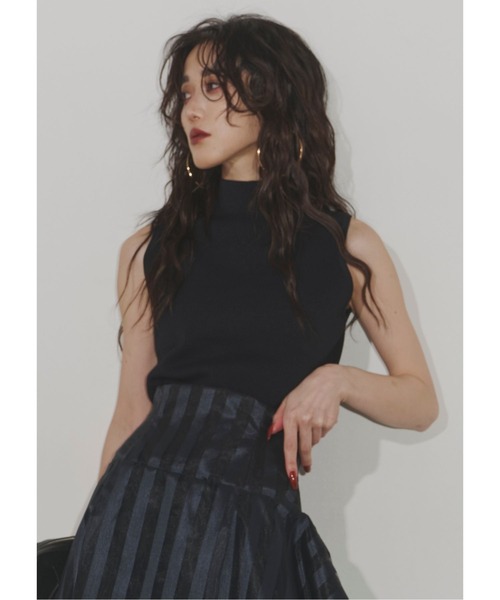 ニット セーター Sleeveless knit top レディース