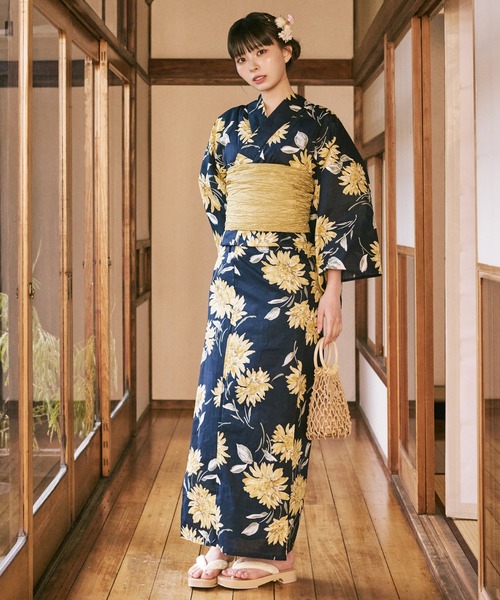 ゆゆ♡購入前にプロフ確認お願いします♪♡浴衣 帯 ベルト 手袋 セット 浴衣 「川口ゆりな×CELEN浴衣」兵児帯ゆかた4点セット 浴衣