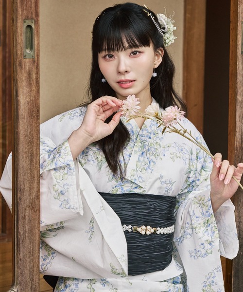 浴衣 「川口ゆりな×CELEN浴衣」兵児帯ゆかた4点セット 浴衣