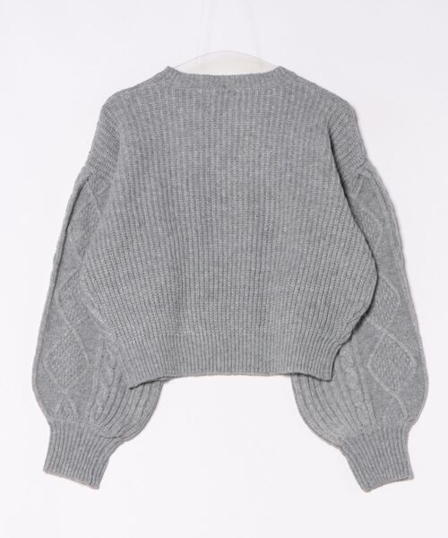 「merry jenny」 長袖ニット FREE グレー レディース_画像2
