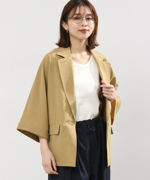 SALE✩.*˚スコットクラブ系列FENNELハーフスリーブテーラードジャケット SALE✩.*˚スコットクラブ系列FENNELハーフスリーブテーラード