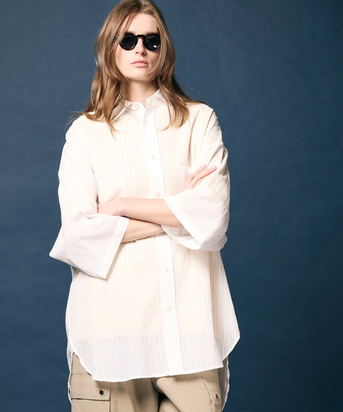 「MAISON SPECIAL」 7分袖シャツ 1 ベージュ レディース
