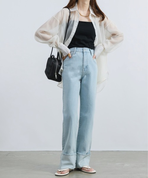 [NEUNA] Denim брюки MEDIUM черный женский 