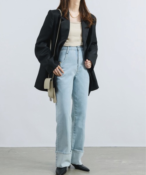 [NEUNA] Denim брюки MEDIUM черный женский 