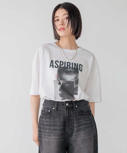 BAYFLOW tシャツ フォトプリントワイドT レディース : ZOZOTOWN
