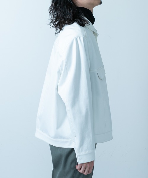 「Lui's」 デニムジャケット SMALL ホワイト メンズ