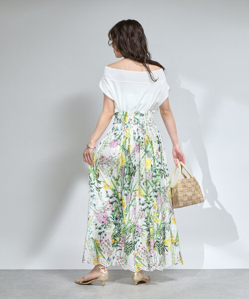 La boutique BonBon　クールタッチUVオフショルフレンチニット La boutique Bonbon ニット セーター 「最強美人見え」クール